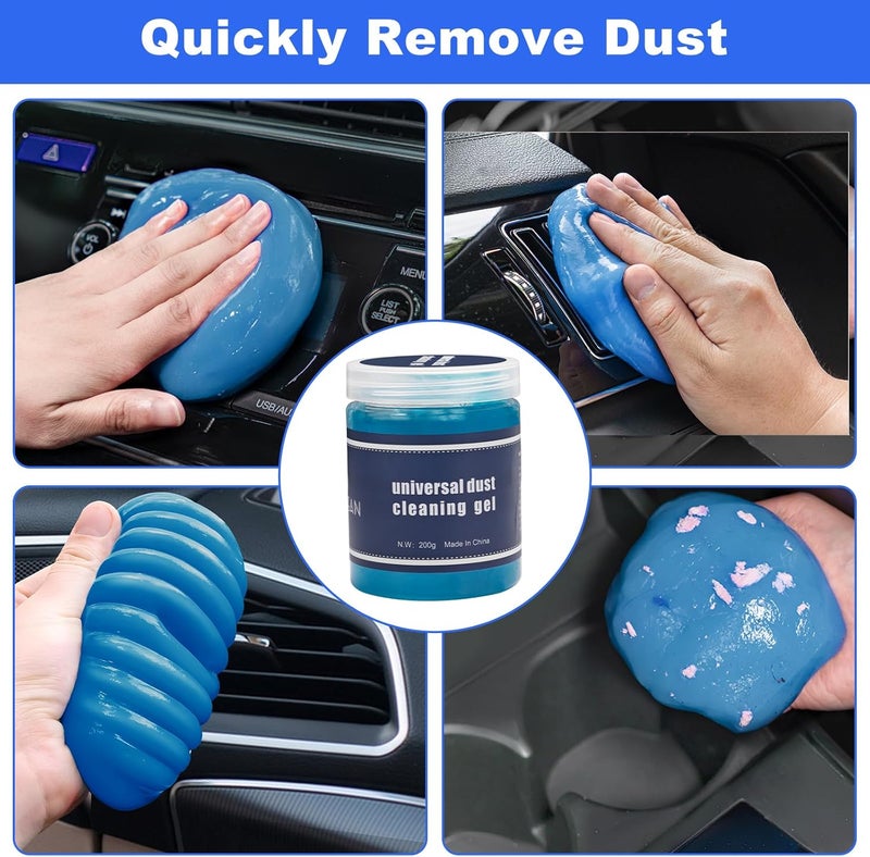 Viewsun Windshield Cleaner Tool, 14Pcs Car Interior Cleaning Kit, Car Detailing Kit Interior Cleaner, Car Detailing Brushes, Car Cleaning Gel, Inside Cleaning Supplies Accessories for Women Men - Image 5